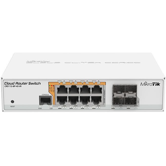   Switch   Switch Cloud 8 Giga PoE 4 SFP dual boot CRS112-8P-4S-IN